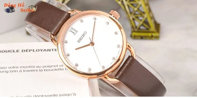 Thiết kế thanh lịch của Đồng hồ Seiko Nữ SUR698P2
