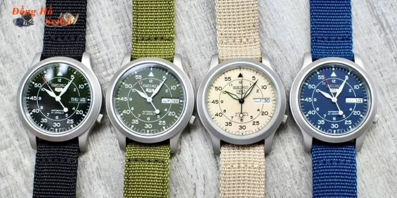 Bộ sưu tập seiko quân đội với đa dạng màu sắc